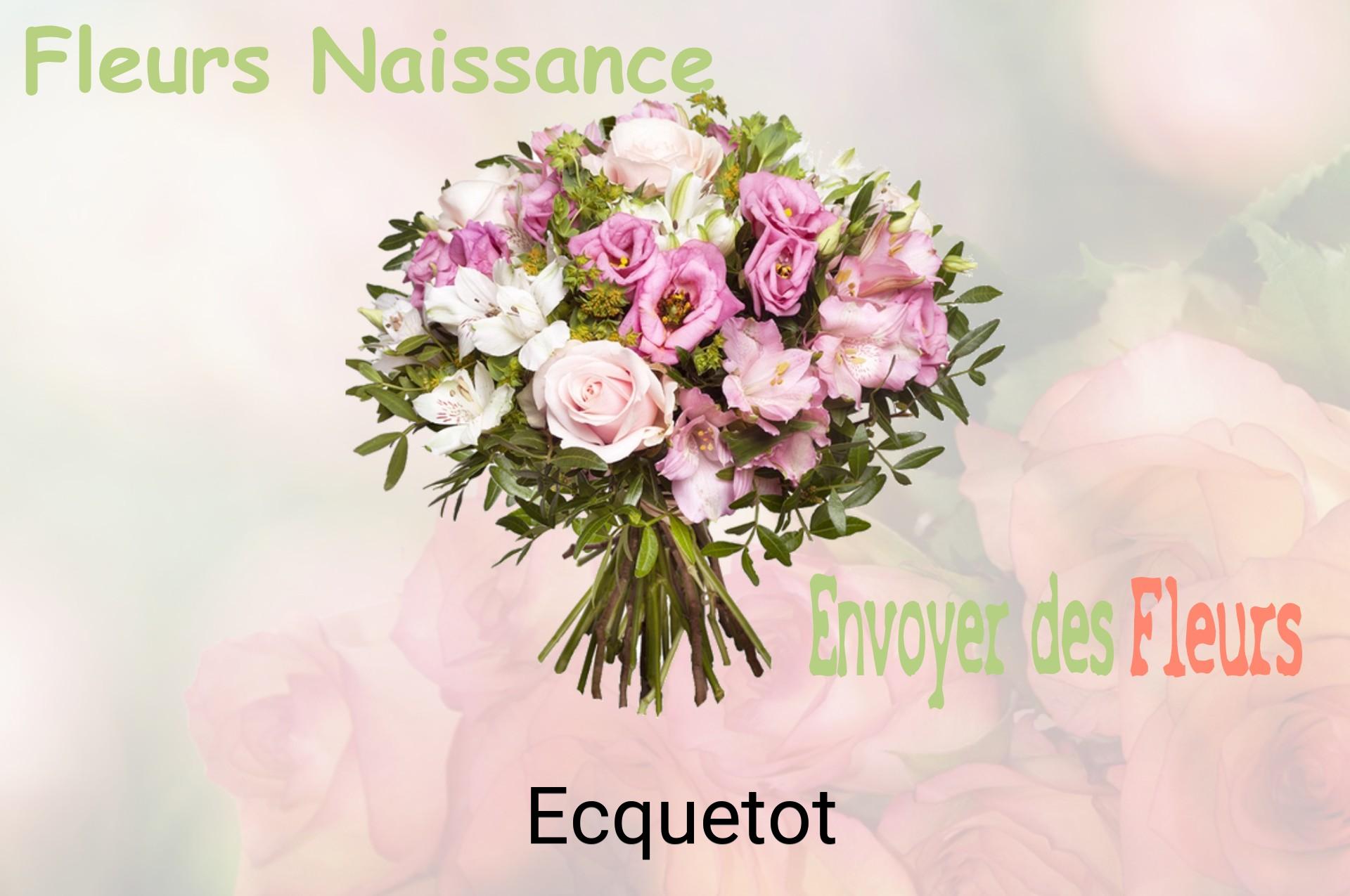 Bouquet de fleurs de naissance livré à Ecquetot